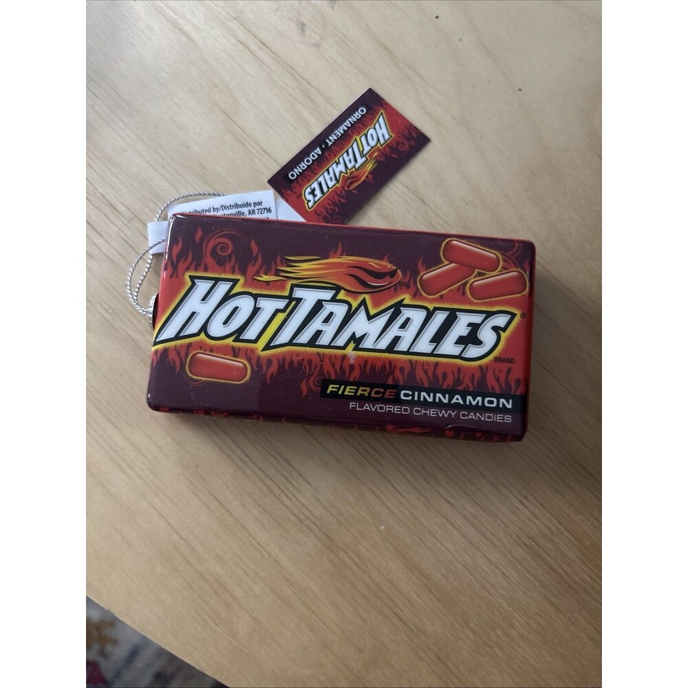Hot Tamales Ornament Fierce Cinnamon Candy Box Christmas Tree Decoration New